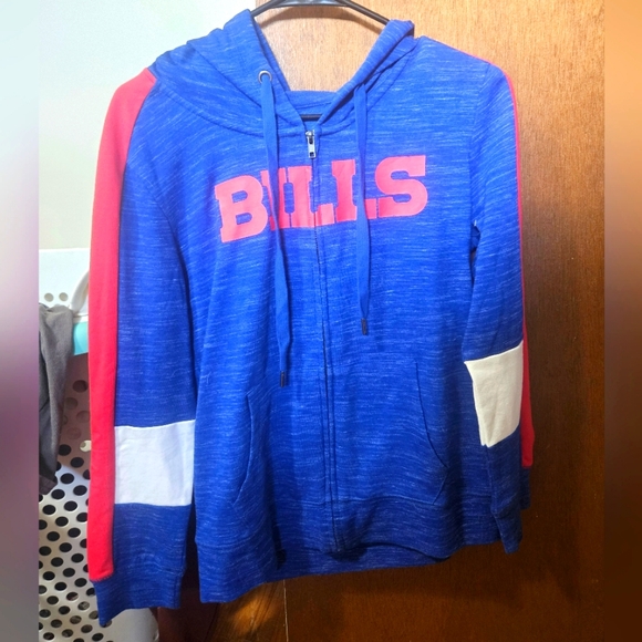 NEW NFL Team Apparel Buffalo Bills Football zip-up hoodie sweatshirt size Small - Picture 1 of 6